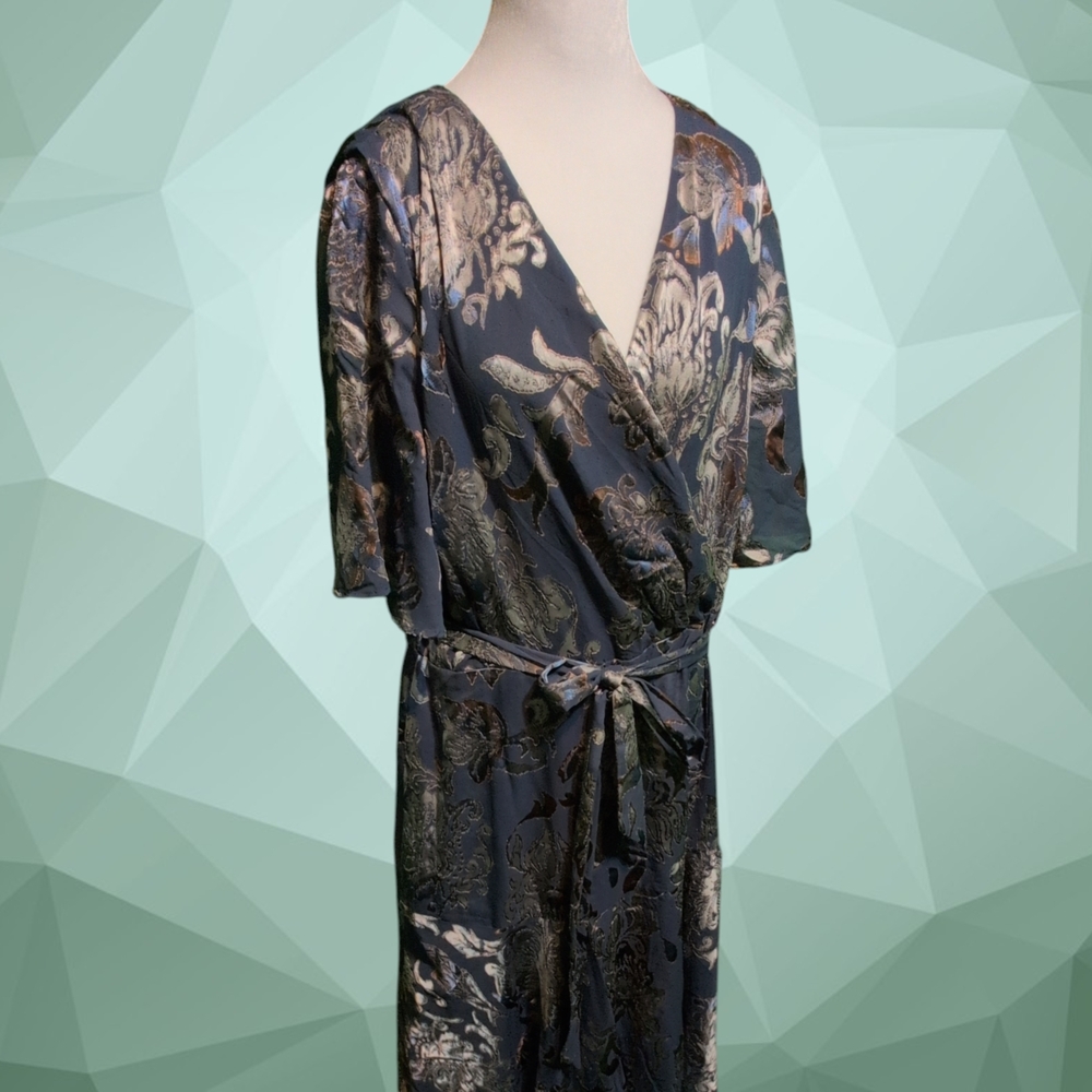 Soft Surroundings Blue Floral Dress